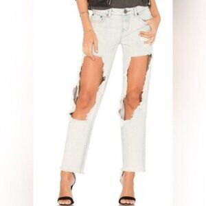 Free People One Teaspoon Awesome Baggies Jeans Straight Leg High Waist 24